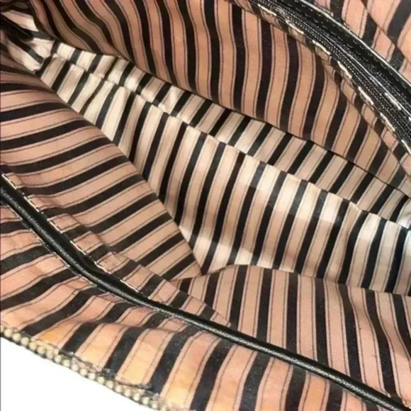 Leather Satchel , Gold Hardware - Picture 4 of 5